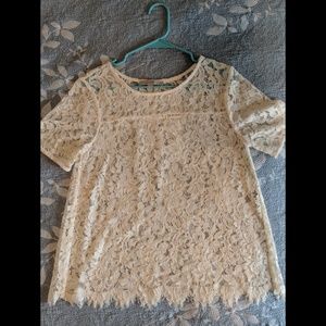 Lace detailed LOFT blouse